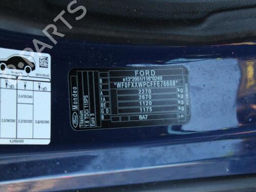 Front bumper reinforcement FORD MONDEO V Turnier (CF) 1.6 TDCi | BP29672470C109 