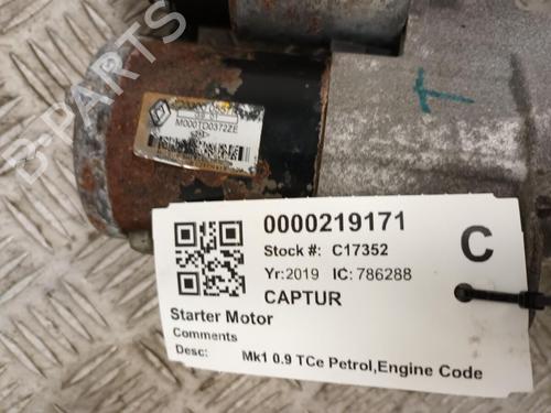 Starter RENAULT CAPTUR I (J5_, H5_) 0.9 TCe 90 | BP29650819M8