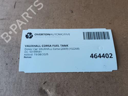 Fuel tank VAUXHALL CORSAVAN Mk III (D) Hatchback Van (S07) 1.3 CDTI | BP29683634C62