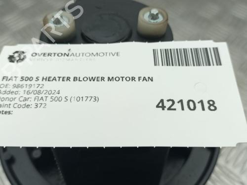 Heater blower motor FIAT 500 (312_) 1.2 (312AXA1A) | BP29665705M62 