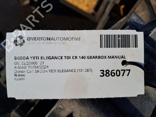 Gearbox SKODA YETI (5L) 2.0 TDI 4x4 | BP29660214M3 