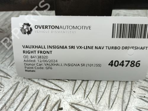 Antriebswelle rechts vorne VAUXHALL INSIGNIA Mk II (B) Hatchback (Z18) 1.5 (68) | BP29661822M39