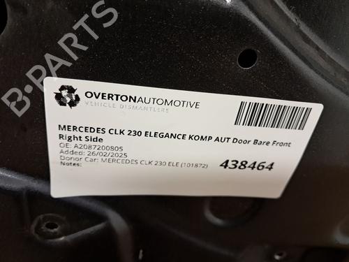 Right front door MERCEDES-BENZ CLK (C208) CLK 230 Kompressor (208.347) | BP29671127C3