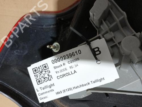 Venstre baglygte TOYOTA COROLLA (_E12_) 1.4 VVT-i (ZZE120_, ZZE120R) | BP29651763C34