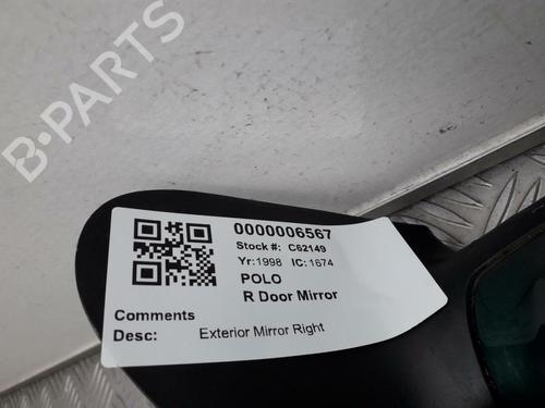Right mirror VW POLO Variant (6V5) 1.9 SDI | BP29645591C27 