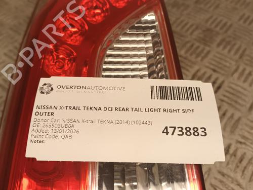 Right taillight NISSAN NAVARA NP300 (D40) 2.5 dCi 4WD (D40TT, D40T, D40M, D40BB) | BP31606330C35 