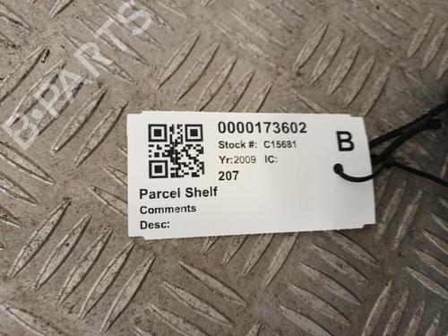 Rear parcel shelf PEUGEOT 207 (WA_, WC_) 1.4 16V | BP29649551C85