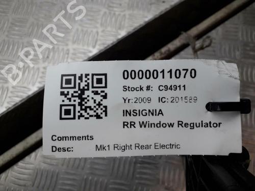 Rear right window mechanism VAUXHALL INSIGNIA Mk I (A) Hatchback (G09) 1.8 (68) | BP29646101C25 