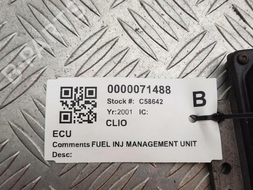 Engine control unit (ECU) RENAULT CLIO II (BB_, CB_) 1.2 16V (BB05, BB0W, BB11, BB27, BB2T, BB2U, BB2V, CB05,... | BP29647570M57 