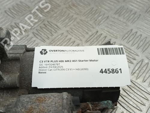 Starter CITROËN C3 II (SC_) 1.4 HDi 70 (SC8HZC, SC8HR0, SC8HP4) | BP29674412M8 