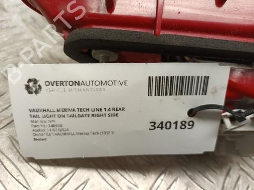 Right taillight VAUXHALL MERIVA Mk II (B) (S10) 1.4 | BP29656342C35 