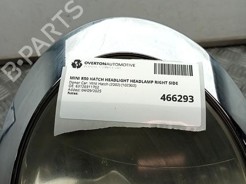 Right headlight MINI MINI (R50, R53) Cooper | BP29684857C29