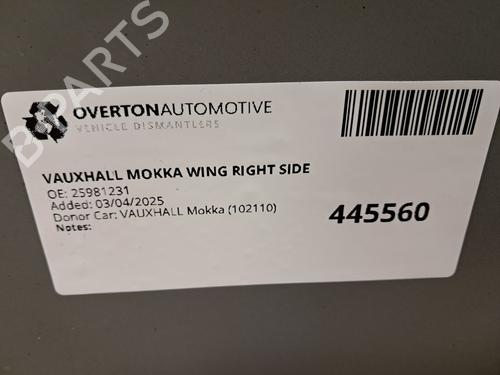 Forkjerm høyre VAUXHALL MOKKA / MOKKA X (J13) 1.4 4x4 | BP29674307C42 