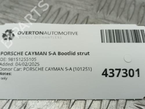 Tailgate lift support PORSCHE CAYMAN (981) 2.7 | BP29670833C138