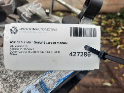 Gearbox MITSUBISHI ASX (GA_W_) 1.8 DI-D 4WD (GA6W) | BP29667056M3
