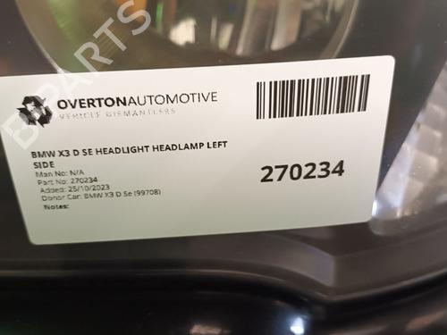 Left headlight BMW X3 (E83) 2.5 i | BP29652894C28 