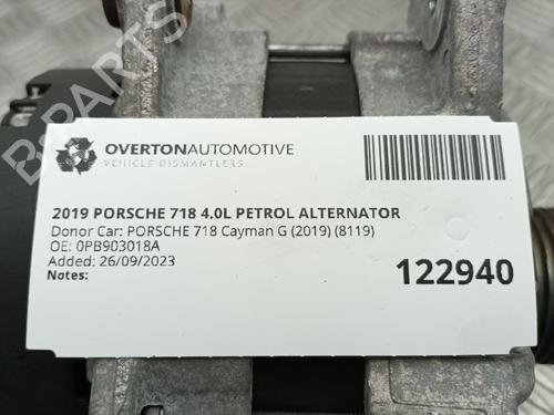 Alternator PORSCHE 718 CAYMAN (982) 4.0 GT4 (982810, 982811) | BP29648624M7