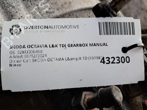 Gearbox SKODA OCTAVIA I Combi (1U5) 1.9 TDI | BP29668794M3 