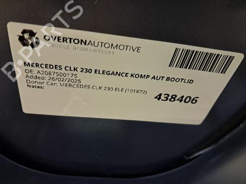 Tailgate MERCEDES-BENZ CLK (C208) CLK 230 Kompressor (208.347) | BP29671106C6 