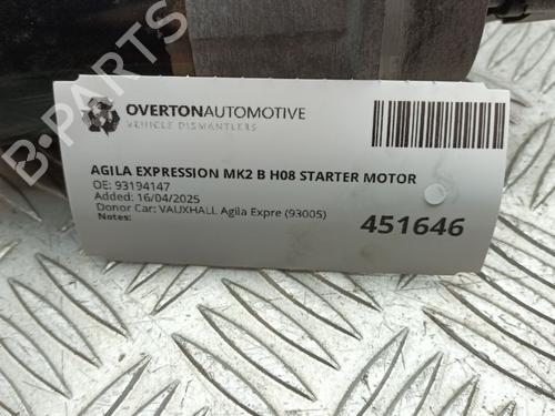 Starter VAUXHALL AGILA Mk II (B) (H08) 1.0 12V | BP29677625M8