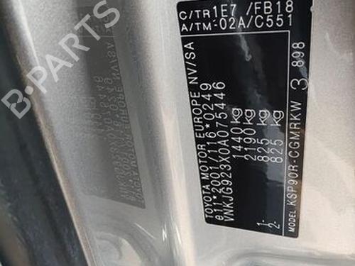 Fuel pump TOYOTA YARIS (_P9_) 1.0 VVT-i (KSP90_, KSP90R) | BP29681766M76