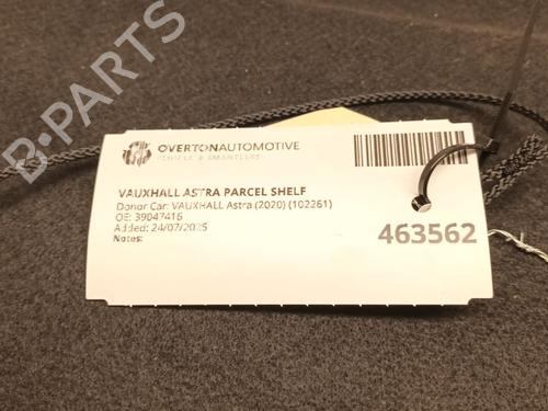 Rear parcel shelf VAUXHALL ASTRA Mk VII (K) (B16) 1.0 | BP29683150C85 