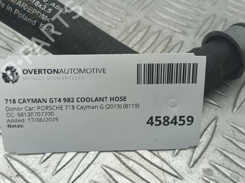 Pipe PORSCHE 718 CAYMAN (982) 4.0 GT4 (982810, 982811) | BP29680332M125