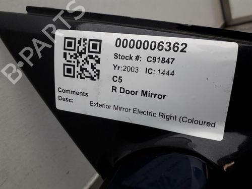Right mirror CITROËN C5 I (DC_) 2.0 HDi (DCRHZB, DCRHZE) | BP29645583C27 