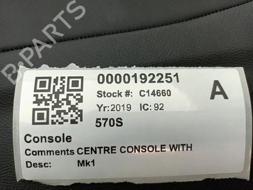Middle console MCLAREN 570S 3.8 | BP29650043I22