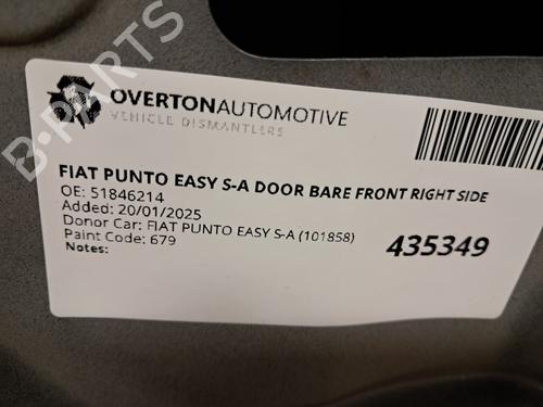 Right front door FIAT PUNTO (199_) 1.4 (199AXB1A, 199BXB1A, 199BXB11, 199AXB11) | BP29670031C3 