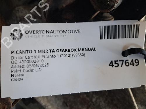 Gearbox KIA PICANTO II (TA) 1.0 | BP29679932M3