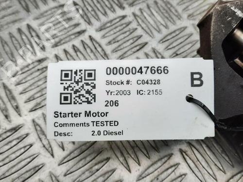 Starter PEUGEOT 206 SW (2E/K) 2.0 HDi | BP29646814M8 