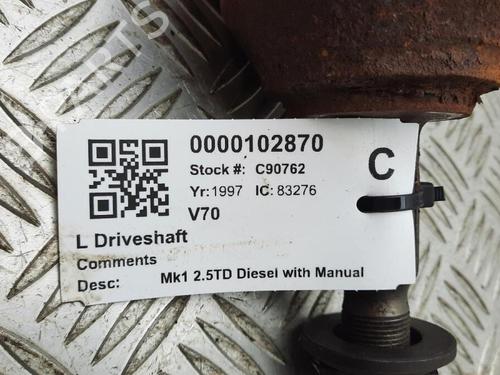 Left front driveshaft VOLVO V70 I (875, 876) 2.5 TDI | BP29648207M38 