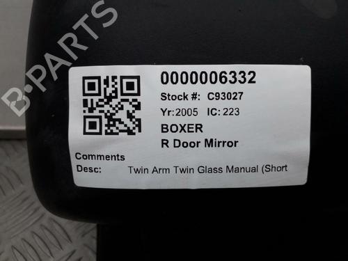 Right mirror PEUGEOT BOXER Van (244) 2.0 HDi | BP29645582C27 