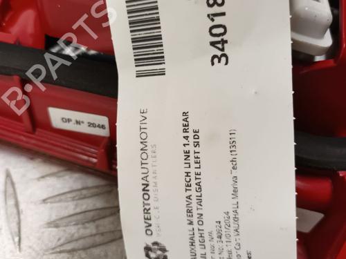 Venstre baglygte VAUXHALL MERIVA Mk II (B) (S10) 1.4 | BP29656341C34 