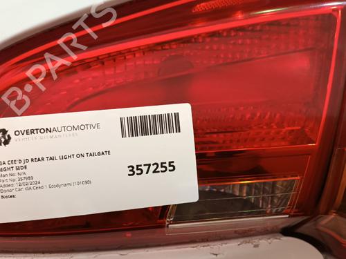 Used Right taillight KIA CEE'D (JD) 1.6 CRDi 128 (128 hp) 29657840