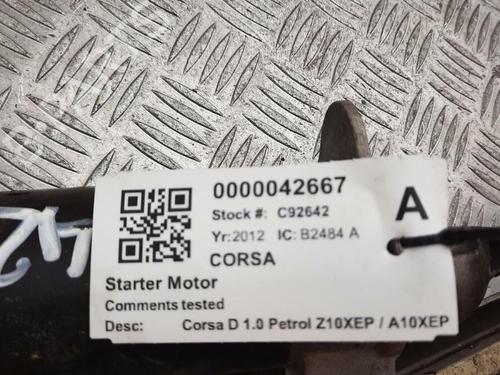 Anlasser VAUXHALL CORSA Mk III (D) (S07) 1.0 i 12V (L08) | BP29646737M8 