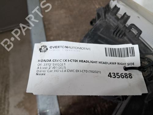 Højre forlygte HONDA CIVIC VIII Hatchback (FN, FK) 2.2 CTDi (FK3) | BP29670187C29 