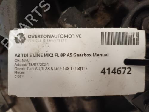 Gearbox AUDI A3 Sportback (8PA) 2.0 TDI 16V | BP29663757M3