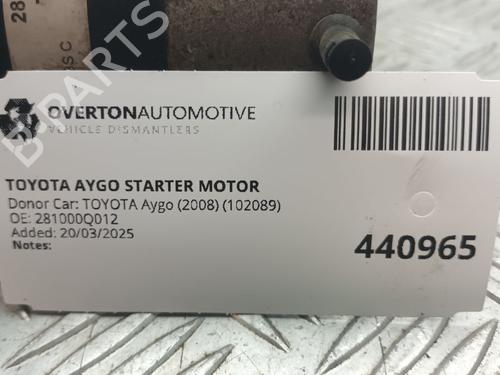 Starter TOYOTA AYGO (_B1_) 1.0 (KGB10_, KGB10R) | BP29672675M8
