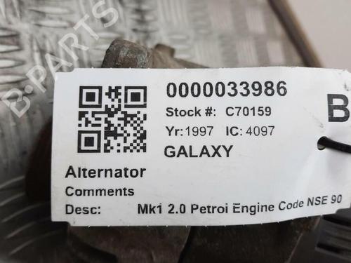 Alternator FORD GALAXY I (WGR) 2.0 i | BP29646458M7 