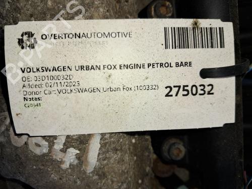 Motor VW FOX Hatchback (5Z1, 5Z3, 5Z4) 1.2 | BP29653123M1 