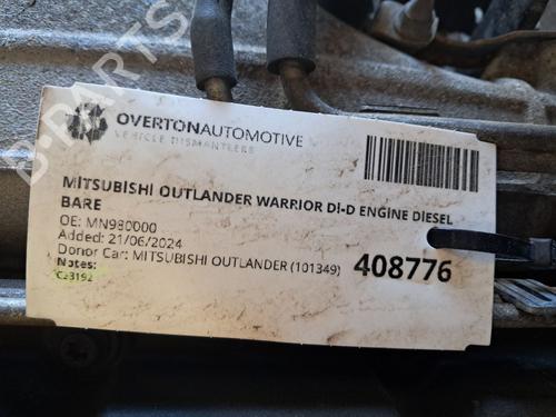 Engine MITSUBISHI OUTLANDER II (CW_W) 2.0 DI-D (CW8W) | BP29662621M1 