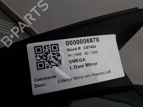 Left mirror VAUXHALL OMEGA (B) Saloon (V94) 2.0 16V | BP29645611C26