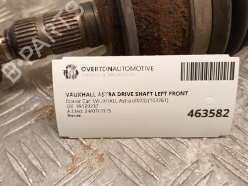 Arbre de transmission avant gauche VAUXHALL ASTRA Mk VII (K) (B16) 1.0 | BP29683162M38 