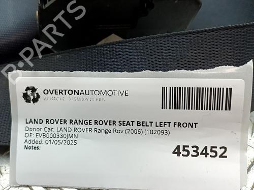 Front left seatbelt LAND ROVER RANGE ROVER III (L322) 3.0 D 4x4 | BP29678707I26 