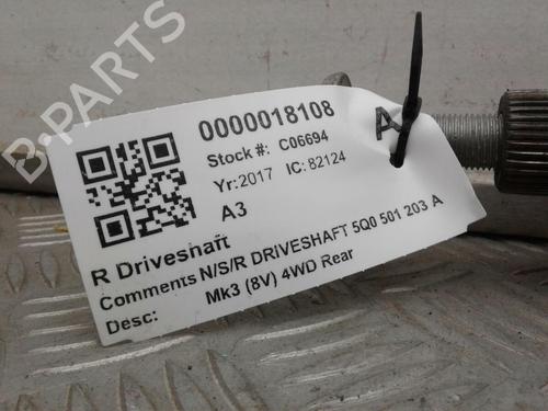 Left rear driveshaft AUDI A3 Sportback (8VA, 8VF) S3 quattro | BP28654674M40 