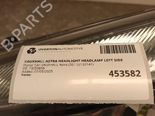 Left headlight VAUXHALL ASTRA Mk VI (J) Estate (P10) 1.4 | BP29678773C28 
