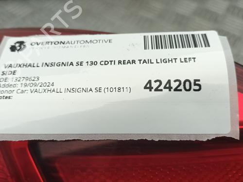 Venstre Baklys VAUXHALL INSIGNIA Mk I (A) Hatchback (G09) 2.0 CDTI (68) | BP29666319C34 