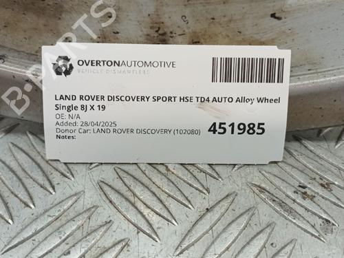 Rim LAND ROVER DISCOVERY SPORT (L550) 2.0 D 4x4 | BP29677782C45